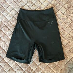 Gymshark Black High Waist Bike Shorts Performance